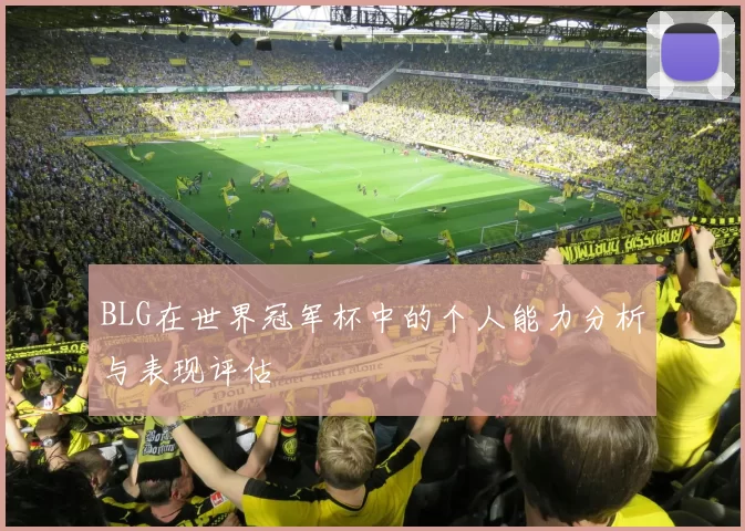 BLG在世界冠军杯中的个人能力分析与表现评估